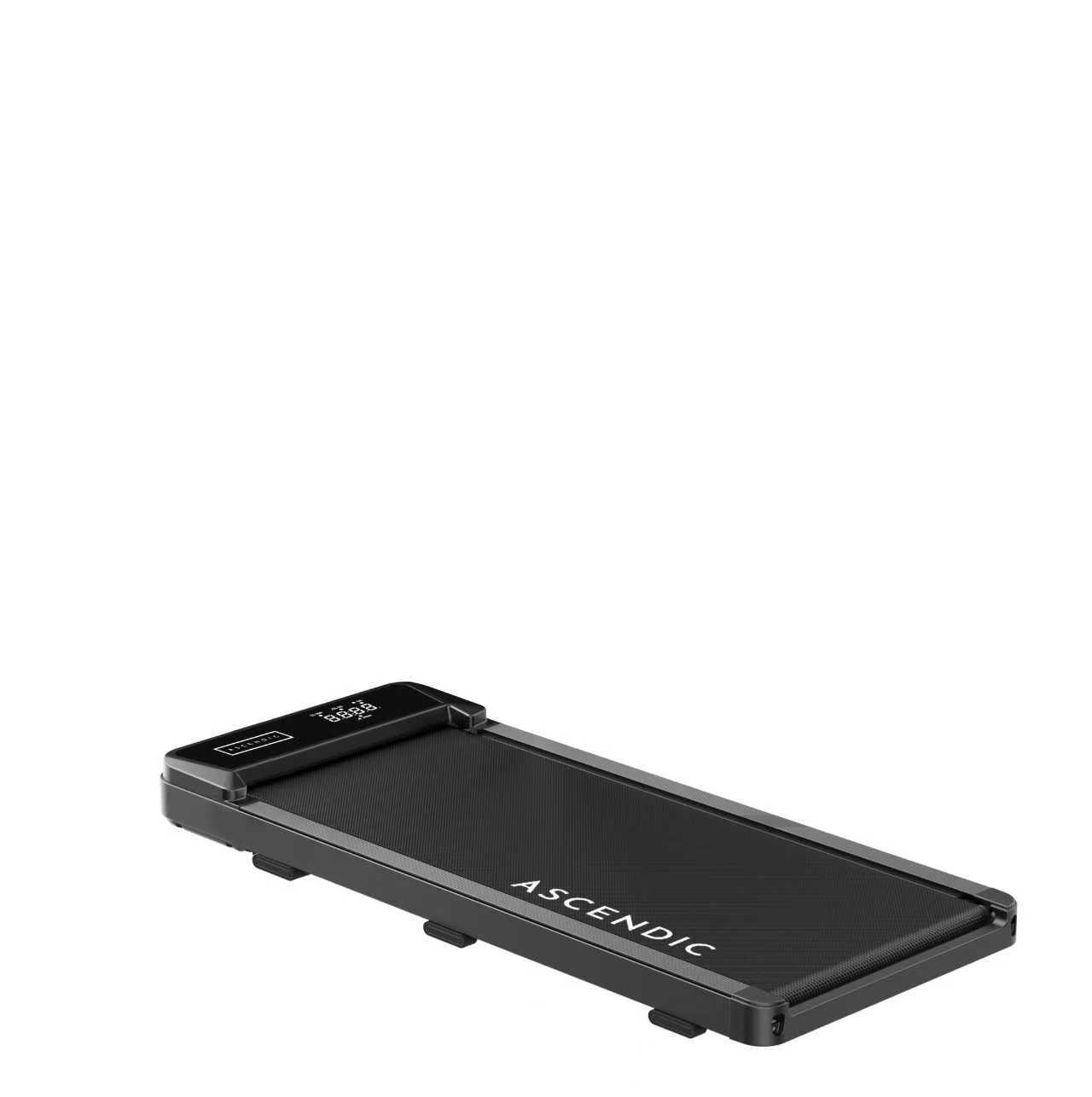 Ascendic Essential Walking Pad, kompakt gåbånd uden håndtag med LED-display